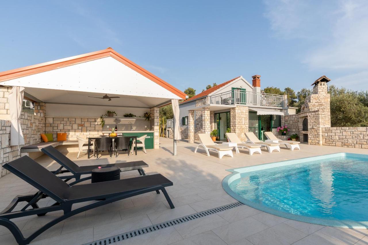 Villa Barbara - Olive Paradise, With Chlorine-Free Pool فيلا لوكا المظهر الخارجي الصورة